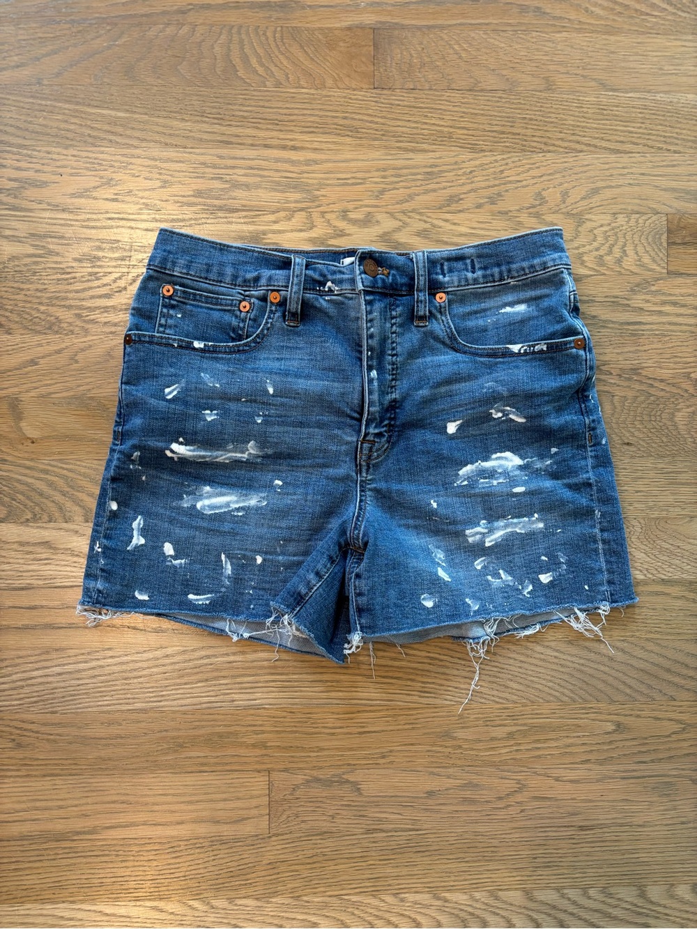 Madewell Light-Mid Blue High-Rise Denim Shorts